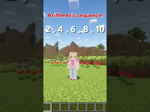 Minecraft Arithmetic Sequence #gcsemaths #maths - Maths With Melissa